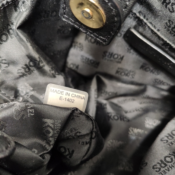 MICHAEL KORS Hamilton Black Large Leather Tote Shoulder Bag - Picture 9 of 15